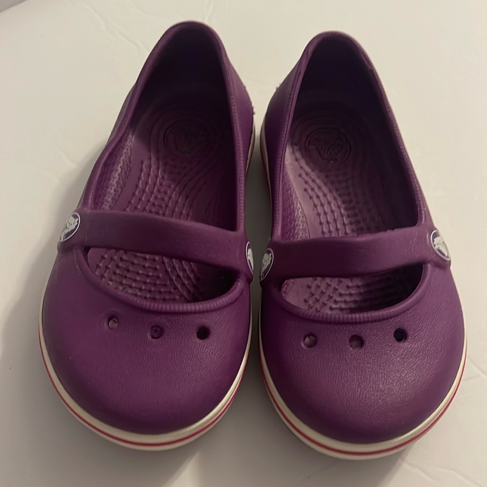 Purple Crocs Ballet Flats Size 6 Toddler